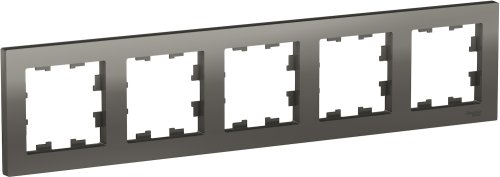 Рамка универсальная Systeme Electric AtlasDesign 5-м. сталь фото Рамка универсальная Systeme Electric AtlasDesign 5-м. сталь картинка